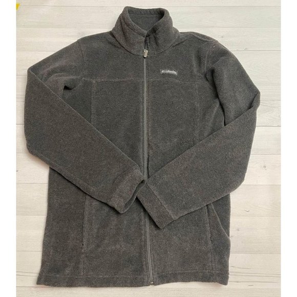 columbia‎ grey fleece jacket XL 18/20 - Picture 1 of 6